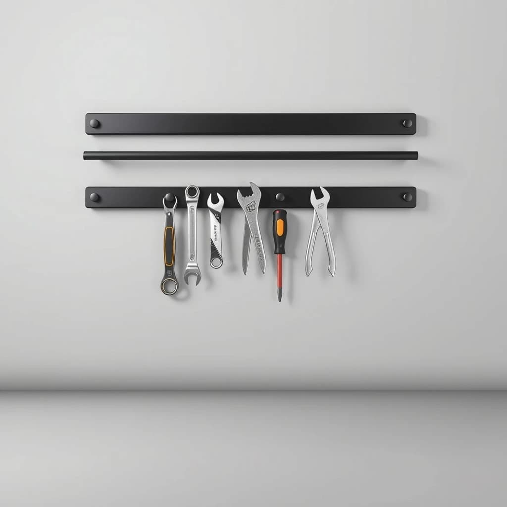 Magnetic Tool Holder Strips, 3-Pack