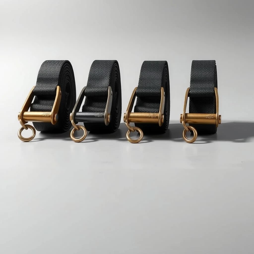 Ratchet Tie-Down Straps, 4-Pack